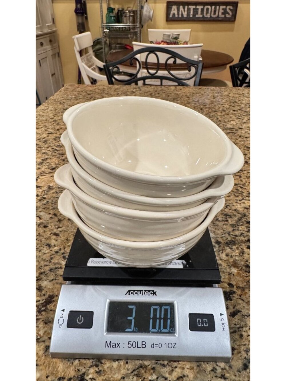 4 Emile Henry Modele Depose 21.60 Bowl Ribbed Lug Handled Soup Cereal Ice Cream - Picture 6 of 10